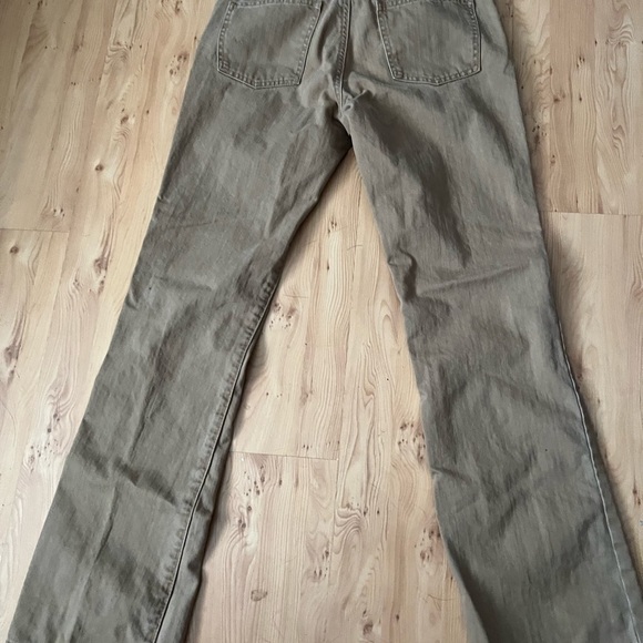 Old Navy Women’s Sz 2 Vintage Tan Denim Jeans Pants Button Fly - Picture 5 of 8